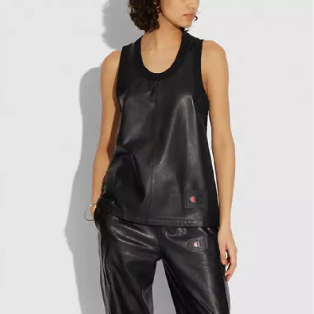 Coach x Champion Leather Tank Top